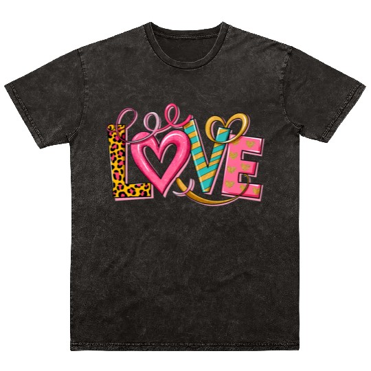 Valentines Day, Valentine Retro Mineral Wash T Shirts