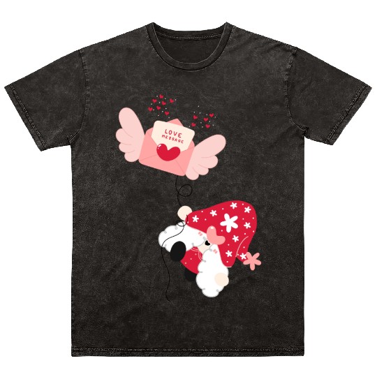 Valentines Day, Retro Valentine, Coquete Valentine Mineral Wash T Shirts