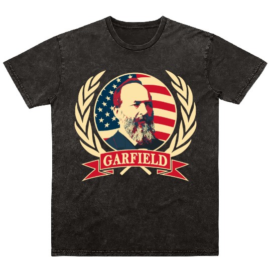 President James Abraham Garfield Mineral Wash T Shirts