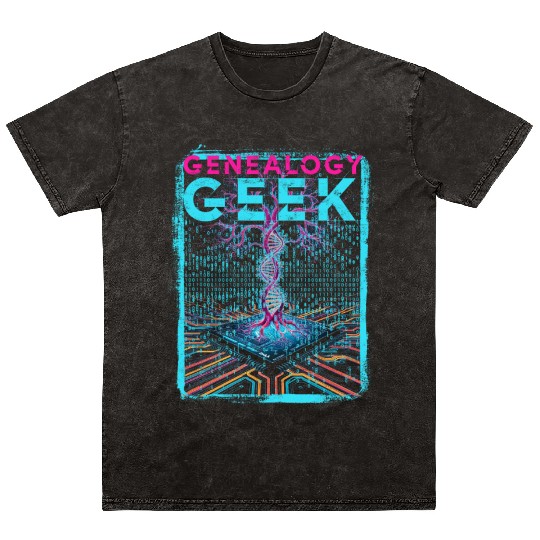 Genealogy Genealogist Ancestry Genealogy Geek Mineral Wash T Shirts