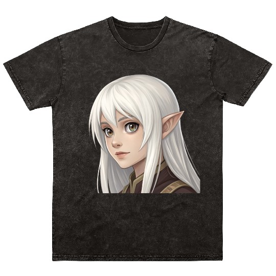 Mystic Elf: A Vision of Fantasy Beauty and Wonder Mineral Wash T Shirts