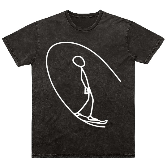Surfer surfing the wave Mineral Wash T Shirts