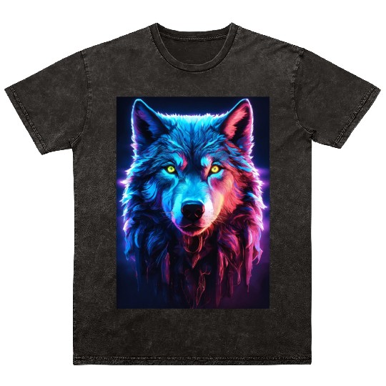 N wolf Mineral Wash T Shirts