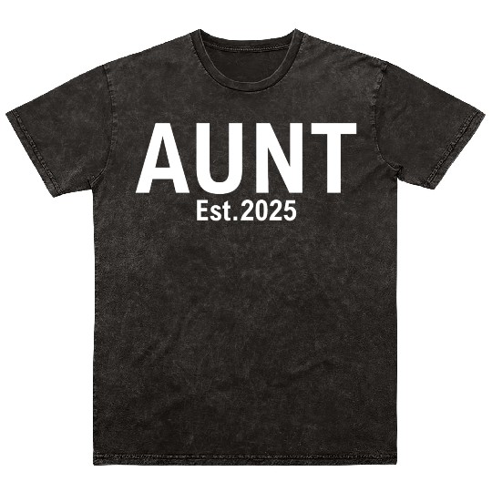 Aunt Est 2025 Mineral Wash T Shirts