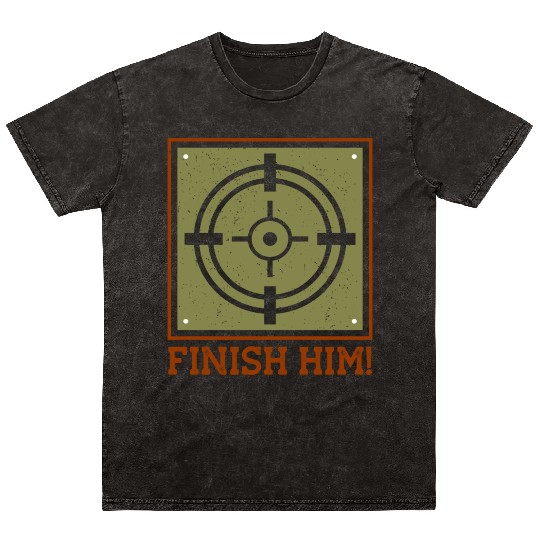 FINISH HIM Mineral Wash T Shirts