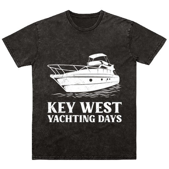 KEY-WEST YACHTING DAYS Florida Keys Sunshine-State Mineral Wash T Shirts