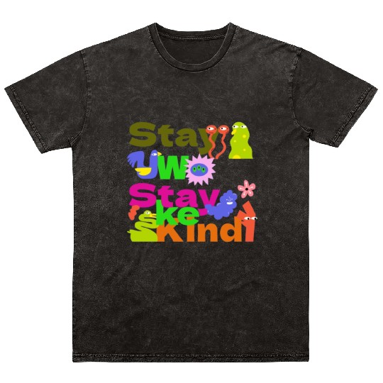 Stay Woke, Stay Kind – Inspirational Mineral Wash T Shirts