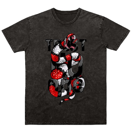 trust no one Mineral Wash T Shirts