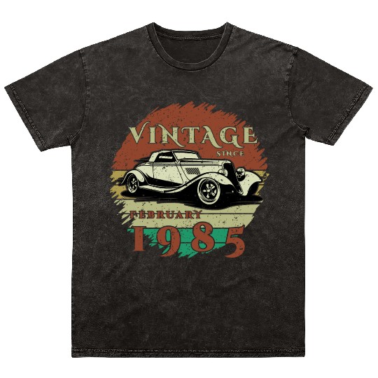 40th birthday Classic Car - Vintage since 02/1985 Mineral Wash T Shirts