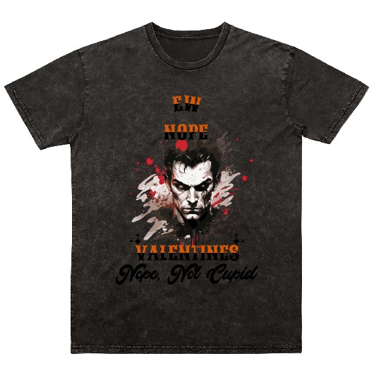 Ew Valentine’s Day nope not cupid Mineral Wash T Shirts