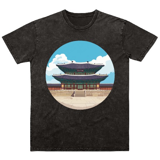 Old school Chinese kung fu Mineral Wash T Shirts