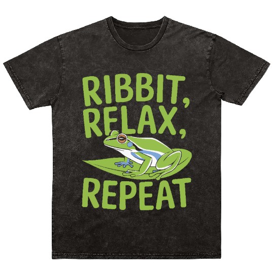 American Green Tree Frog Lover Animal Froggy Toad Mineral Wash T Shirts