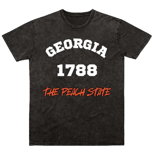 SWEET AS A PEACH IN GEORGIA Mineral Wash T Shirts