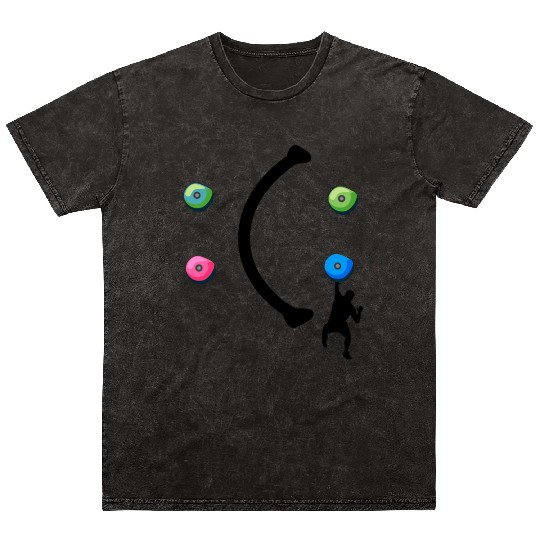 bouldering, boulderer, gift, cool, climbing wall, Mineral Wash T Shirts