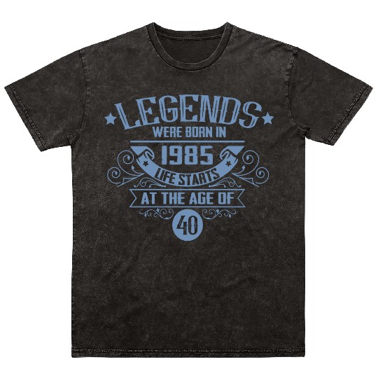 Legends born in 1985 vintage 40th birthday Mineral Wash T Shirts