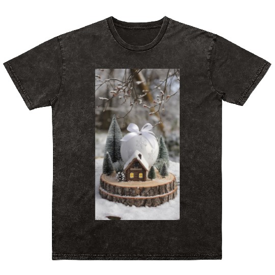 Winter Wonderland: A Miniature Holiday Escape Mineral Wash T Shirts