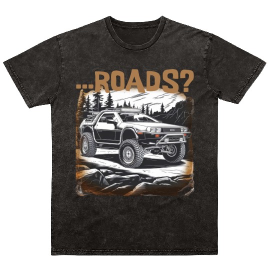 Off-road Delorean Mineral Wash T Shirts