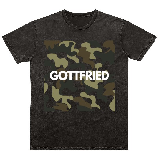 Gottfried Name Mineral Wash T Shirts Men Good Quality Camouflage