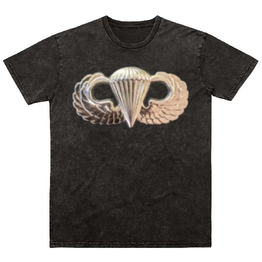 Airborne Wings gift for your favorite veteran. Mineral Wash T Shirts