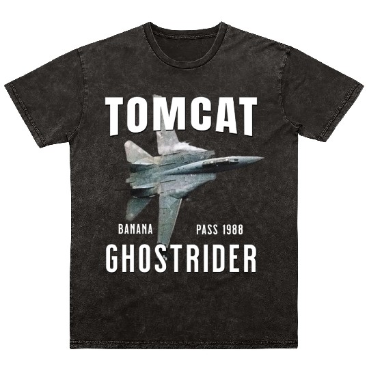 F-14 TOMCAT Infamous Banana Pass USS America Mineral Wash T Shirts