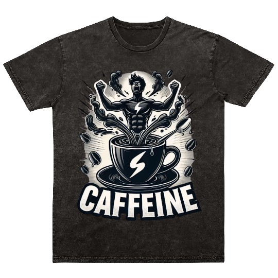 Caffeine Beast Mineral Wash T Shirts