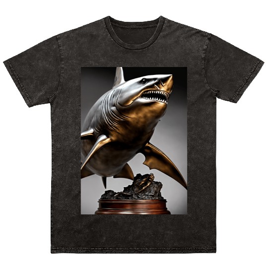 Megalodon shark- the apex predatorT-Mineral Wash T Shirts.