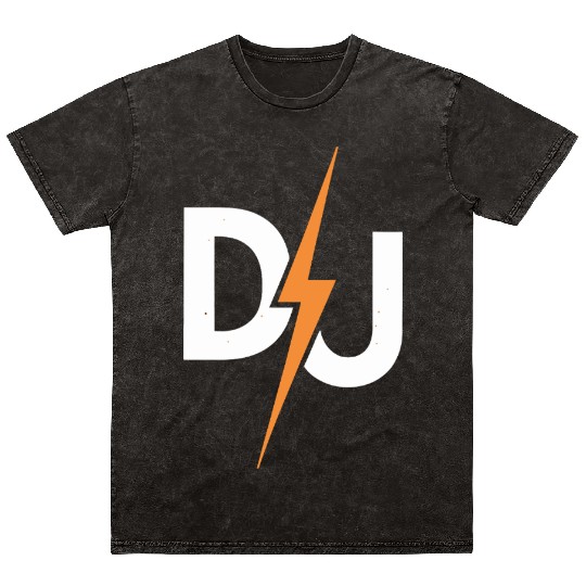 DJ Lightning Bolt – High-Energy Music Lover Logo Mineral Wash T Shirts