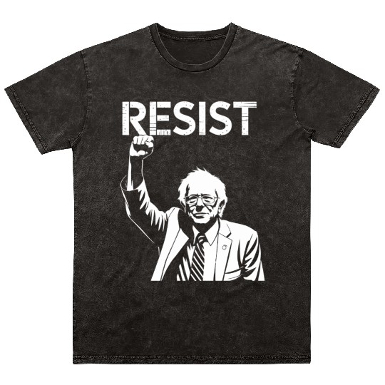 RESIST Bernie Sanders Freedom US National Service Mineral Wash T Shirts