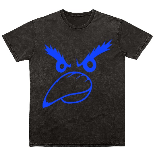 Raven bird looks evil cool funny comic humor face Mineral Wash T Shirts