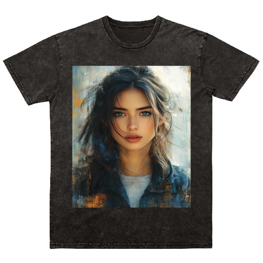 Urban Glow: Painted Horizon Mineral Wash T Shirts