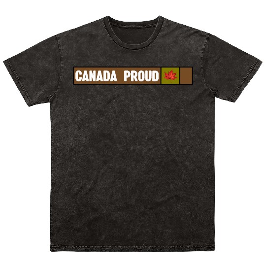 Canada Proud Camo Mineral Wash T Shirts