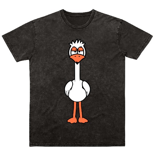 Bird looks funny annoyed tired angry frustrated Mineral Wash T Shirts