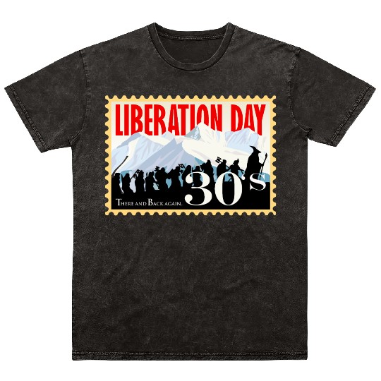 Liberation Day, There & Back Again 1930's Mineral Wash T Shirts