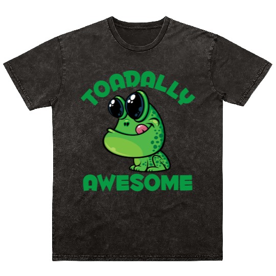 Toadally Awesome Happy Cartoon Toad Mineral Wash T Shirts