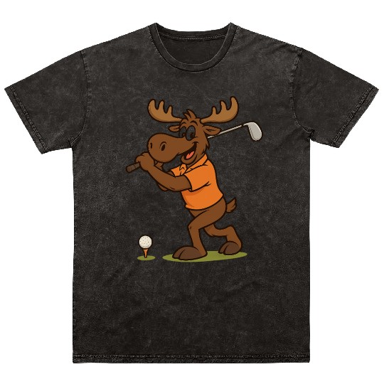 Happy Moose Golf Mineral Wash T Shirts