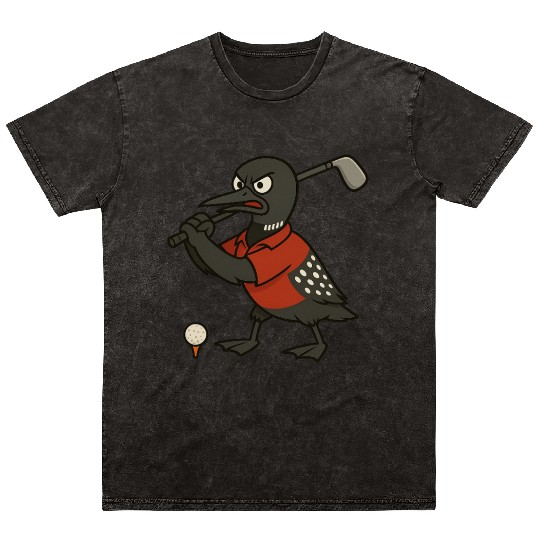 Angry Golf Loon Mineral Wash T Shirts