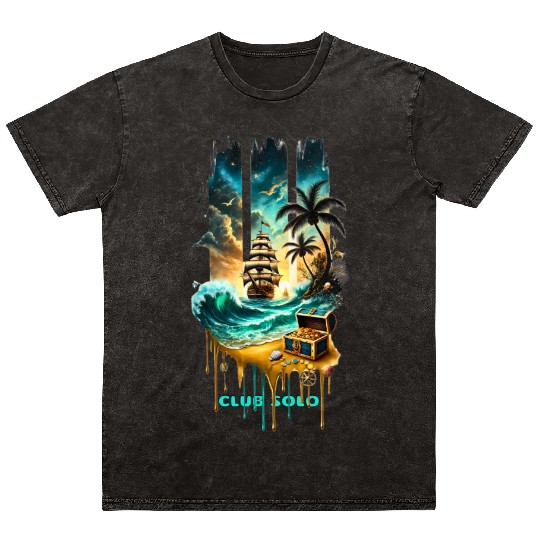 Midnight Sails Mineral Wash T Shirts