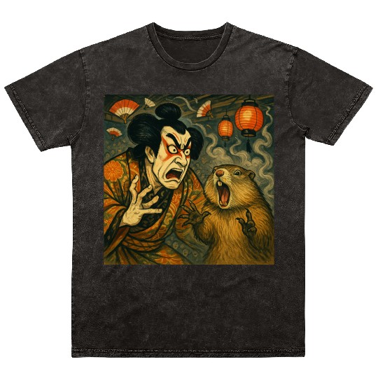 Kabuki Showdown – The Ultimate Scream-Off Mineral Wash T Shirts