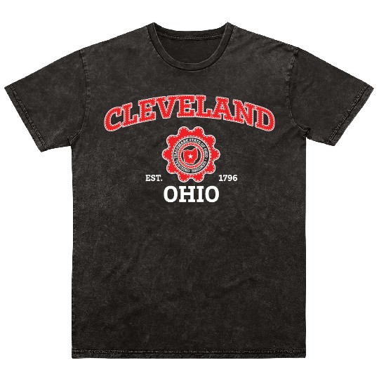 Cleveland Ohio Pride - Hometown Ohio Mineral Wash T Shirts