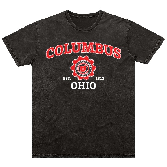 Columbus Ohio Pride - Hometown Ohio Mineral Wash T Shirts