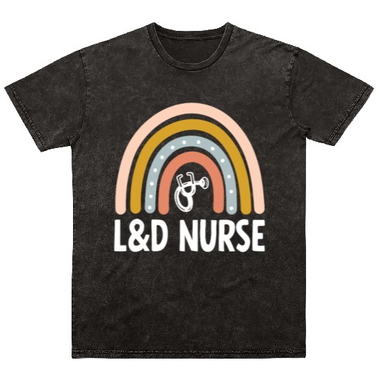 L&D Nurse Labor and Delivery Nurse Pride Mineral Wash T Shirts