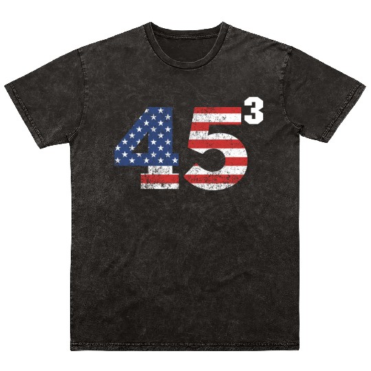 Trump 2028 45³ President Trump '28 45 Cubed45³ swe Mineral Wash T Shirts