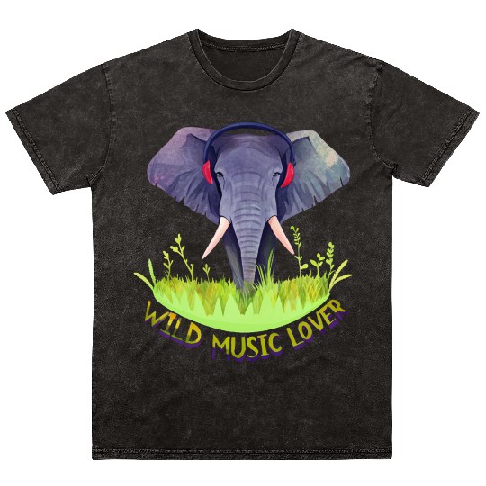 Boom the Bass Elephant Mineral Wash T Shirts