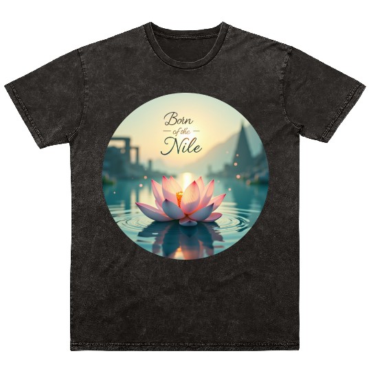 Sacred Nile Lotus Mineral Wash T Shirts