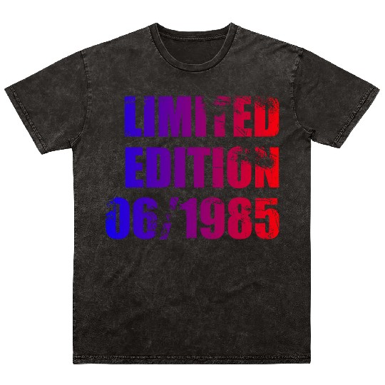 40th birthday Limited Edition 06/1985 Mineral Wash T Shirts