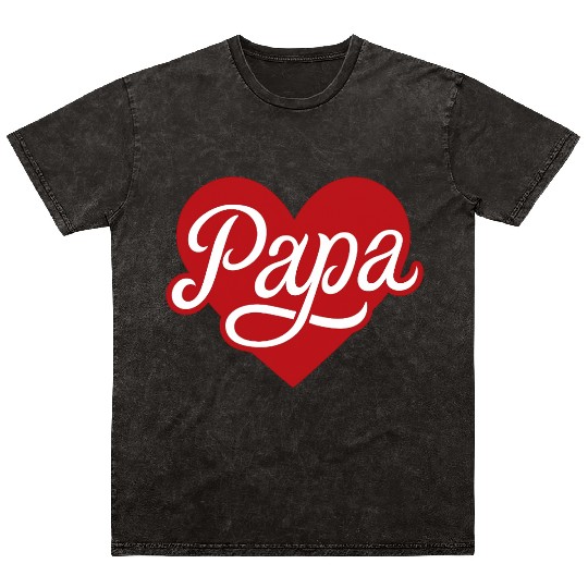 Father's Day gift "papa" Mineral Wash T Shirts