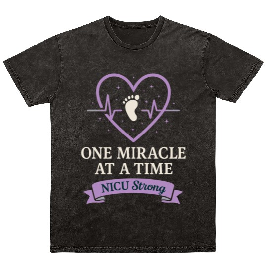 NICU Parent Pride Preemie Warrior Neonatal Mineral Wash T Shirts