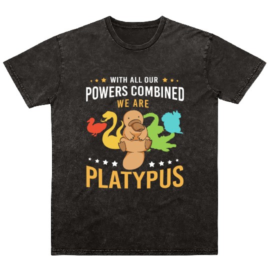 Animal Lover Platypus Mineral Wash T Shirts
