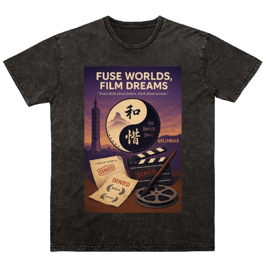 Fuse Worlds, Film Dreams Hollywood Mineral Wash T Shirts
