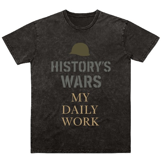 Military Historian Battlefield Research War Mineral Wash T Shirts